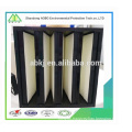 V-black hepa air filter for Rigid Box Filter Heating Ventilation and Air Conditioning Quality